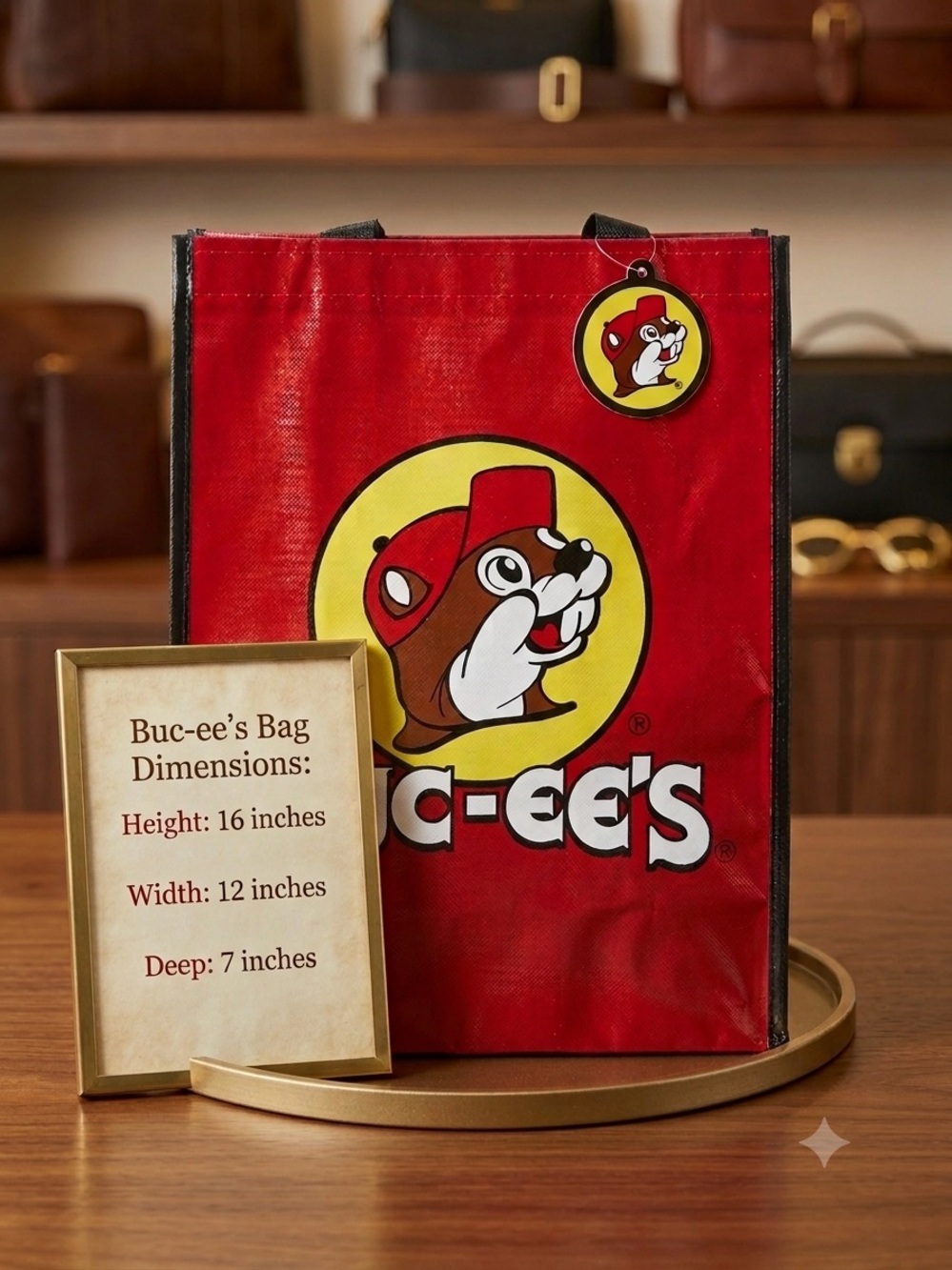 Buc-ee's Red Logo Tote Bag